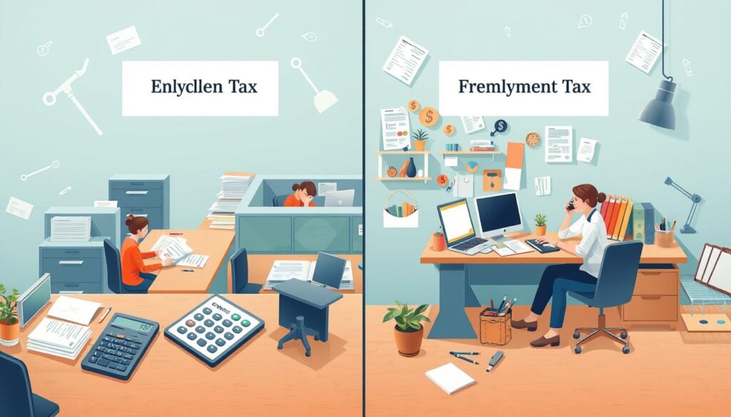 self-employment tax vs employment tax