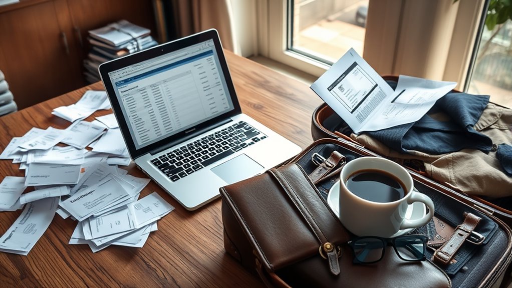 track and document travel expenses