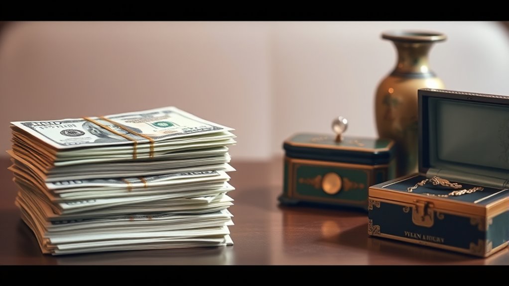 cash versus property deductions