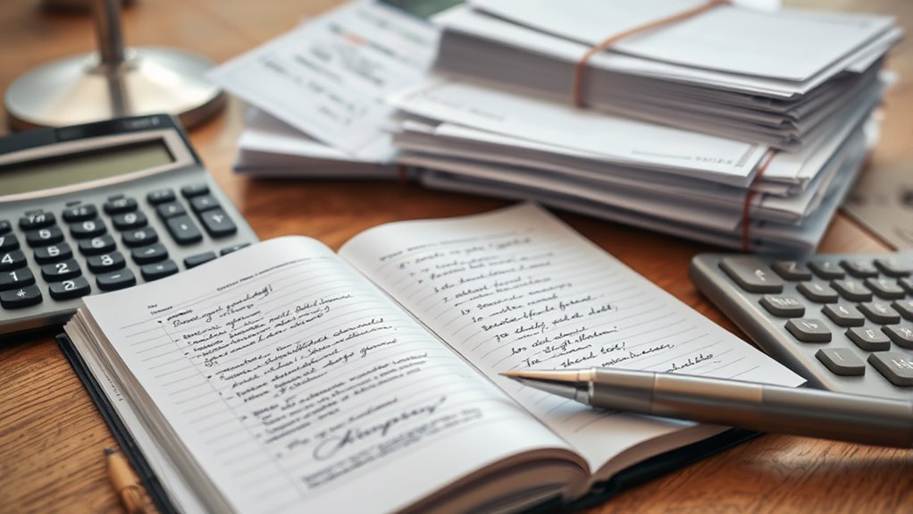 proper documentation for deductions