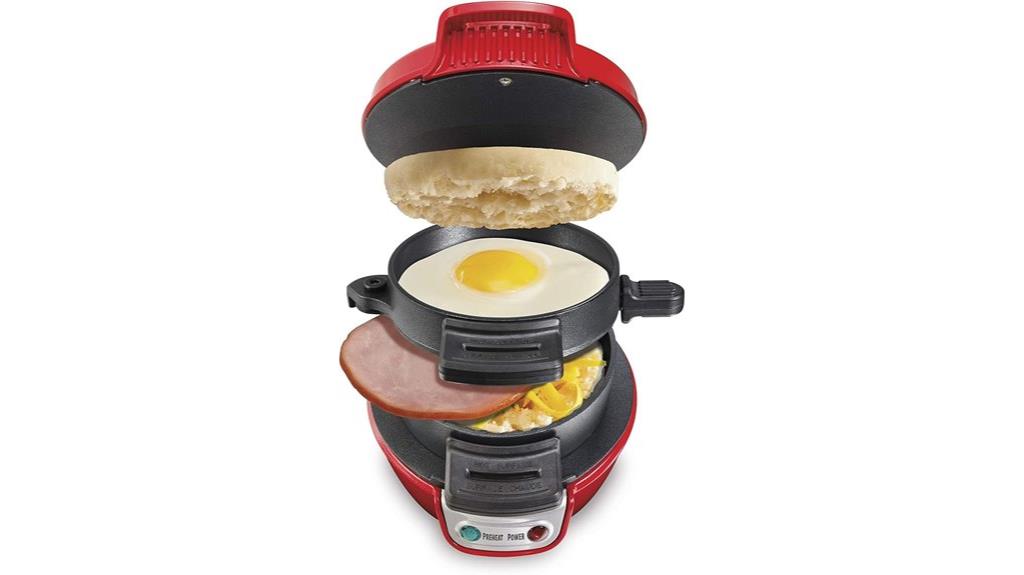 breakfast sandwich maker with egg cooker
