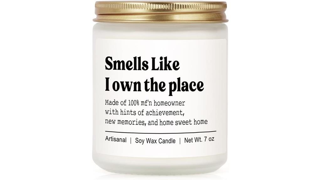 handmade new home candle