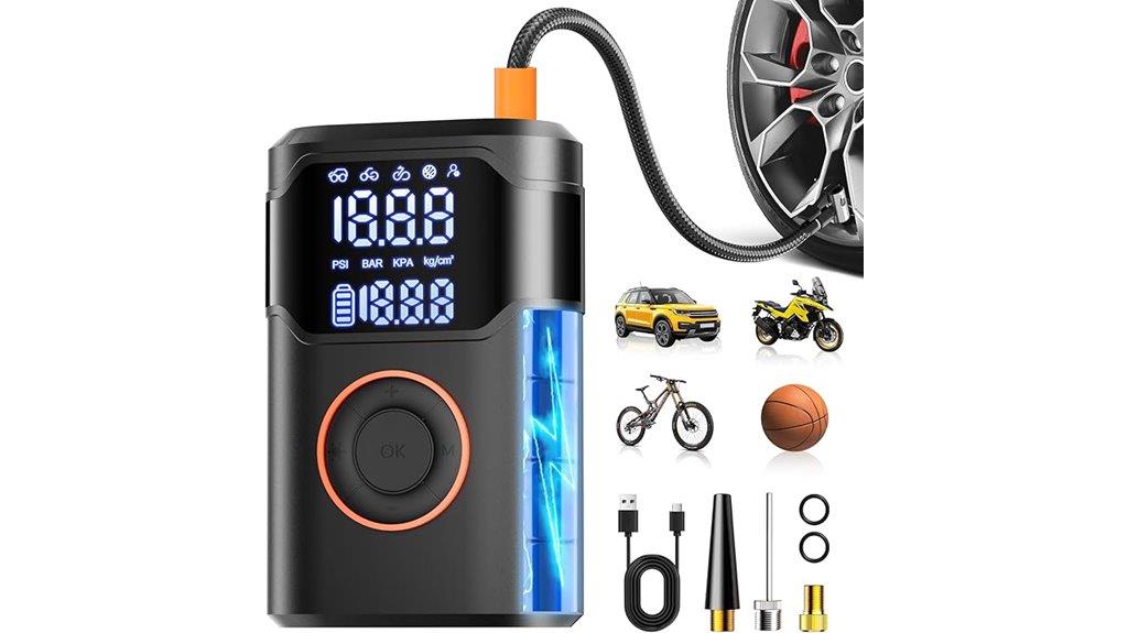 portable 150 psi tire inflator