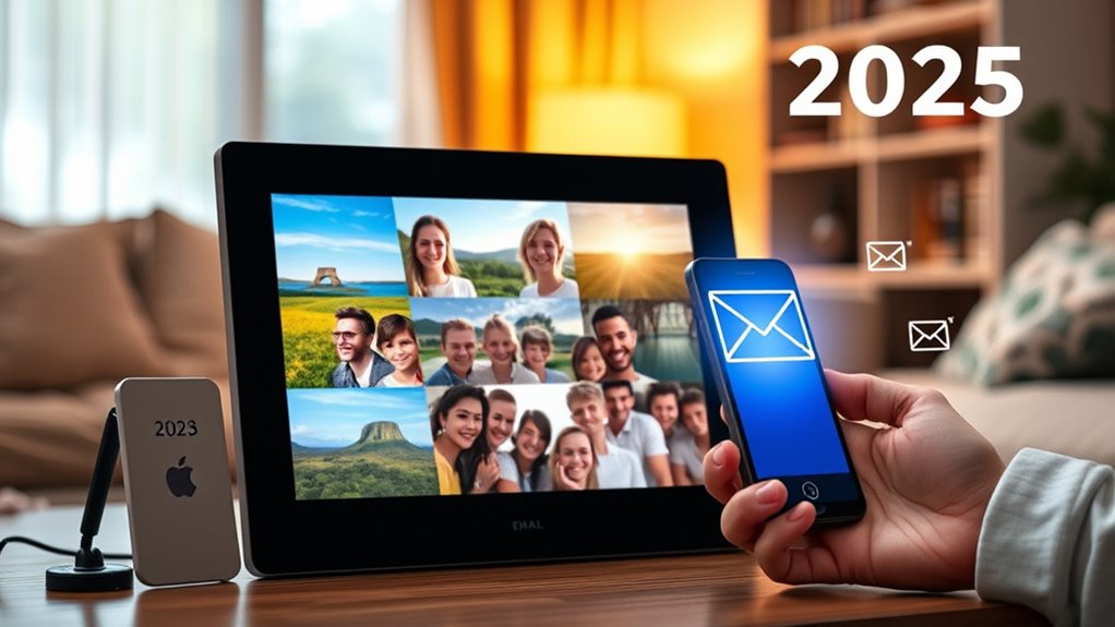 top email enabled digital frames