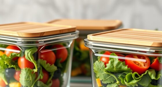 top glass food storage