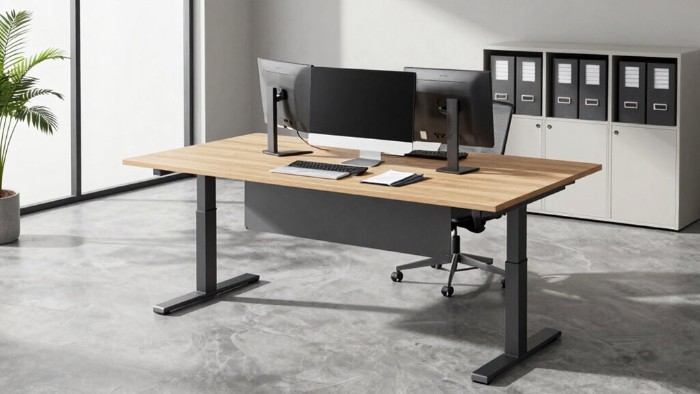 adjustable ergonomic workspace setup