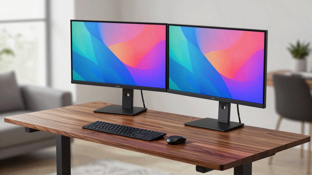 desk weight monitor stability