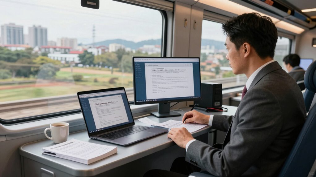 enhanced productivity with dual monitors