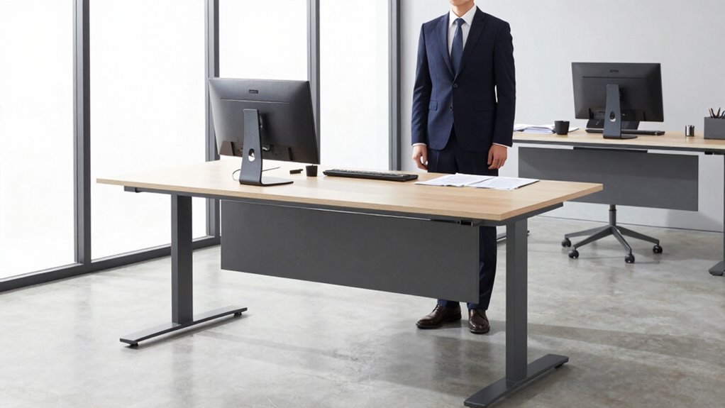 optimal desk size for comfort