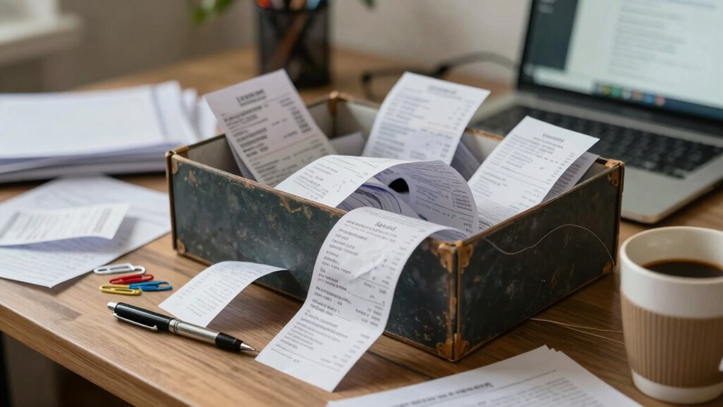 organize receipts save money