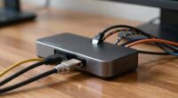 poor docking messy cables