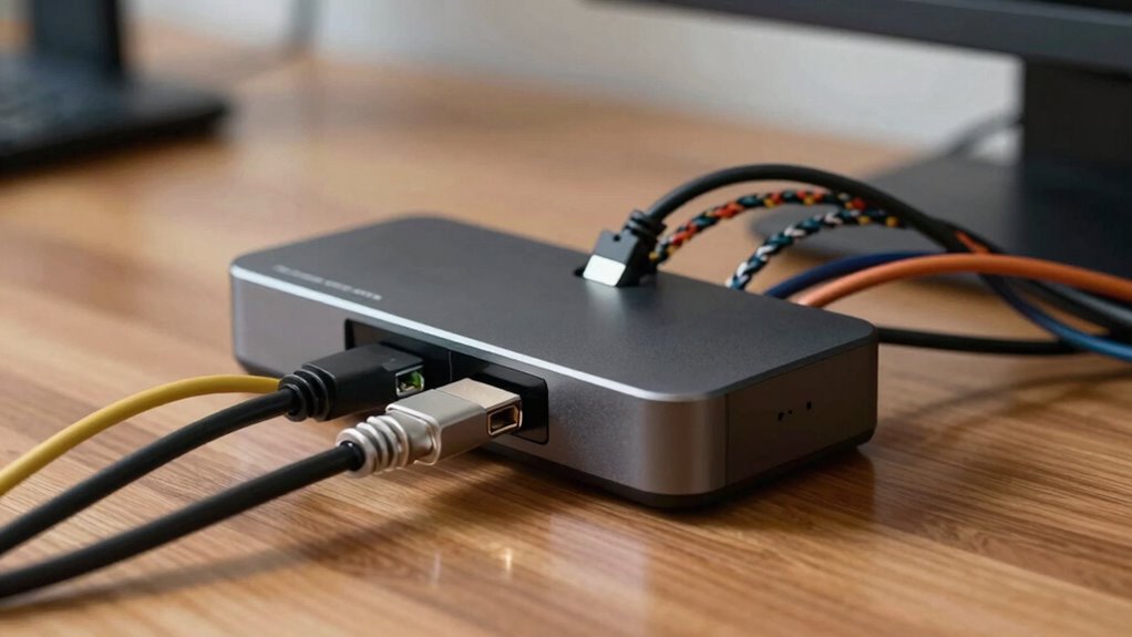 poor docking messy cables