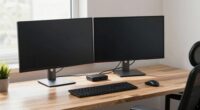 two monitor tax workstation setup