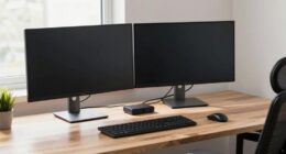 two monitor tax workstation setup