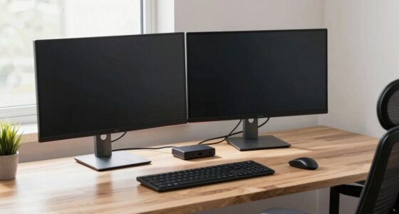 two monitor tax workstation setup