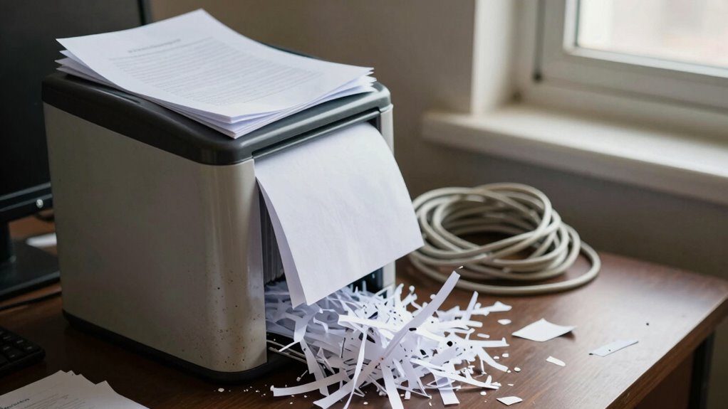 inadequate small office shredding