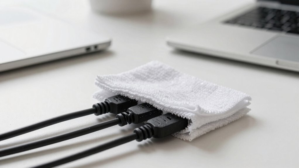 cable management for dust prevention