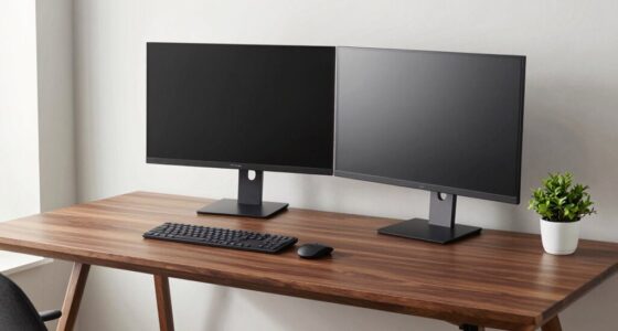 desk depth for monitors