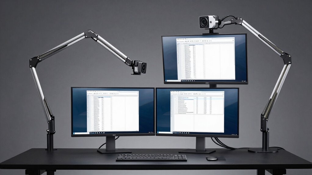 dual arms improve ergonomics