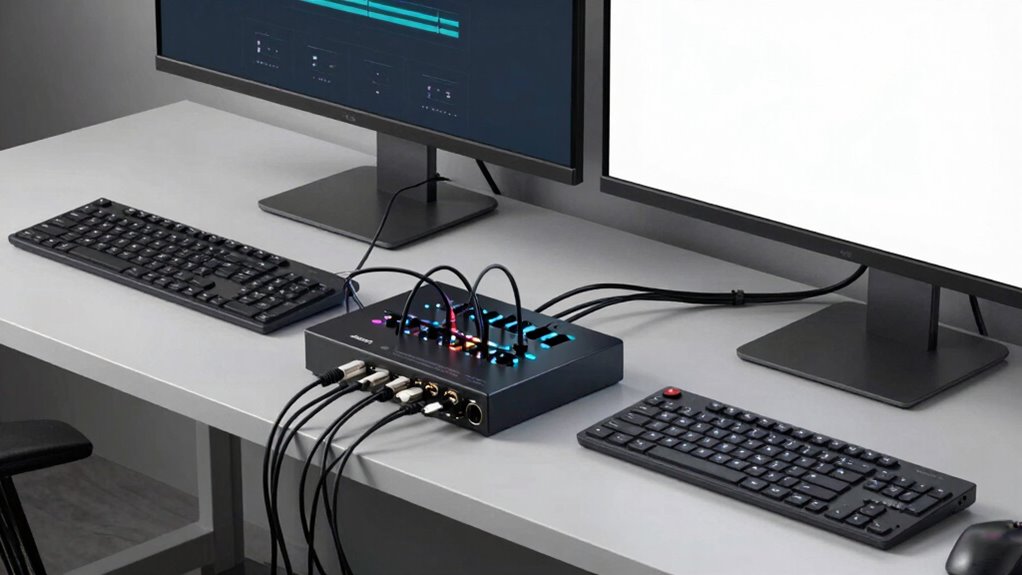 kvm switch complicates setup