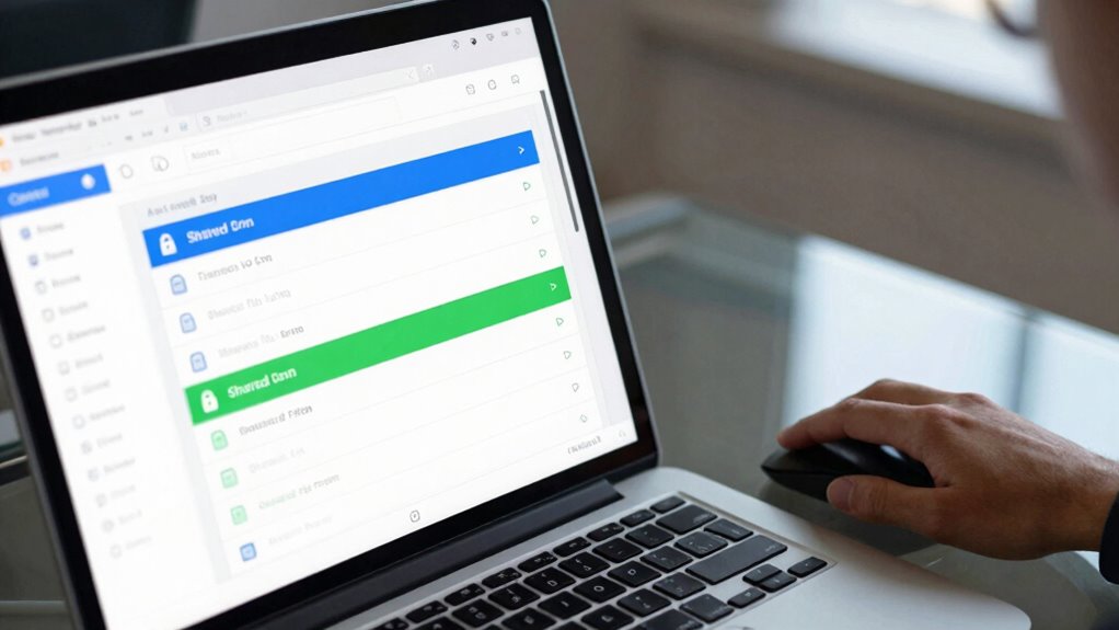 manage shared folder permissions