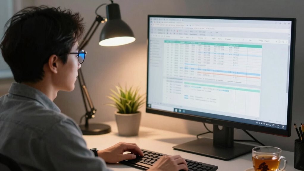 minimize eye strain during tax sessions