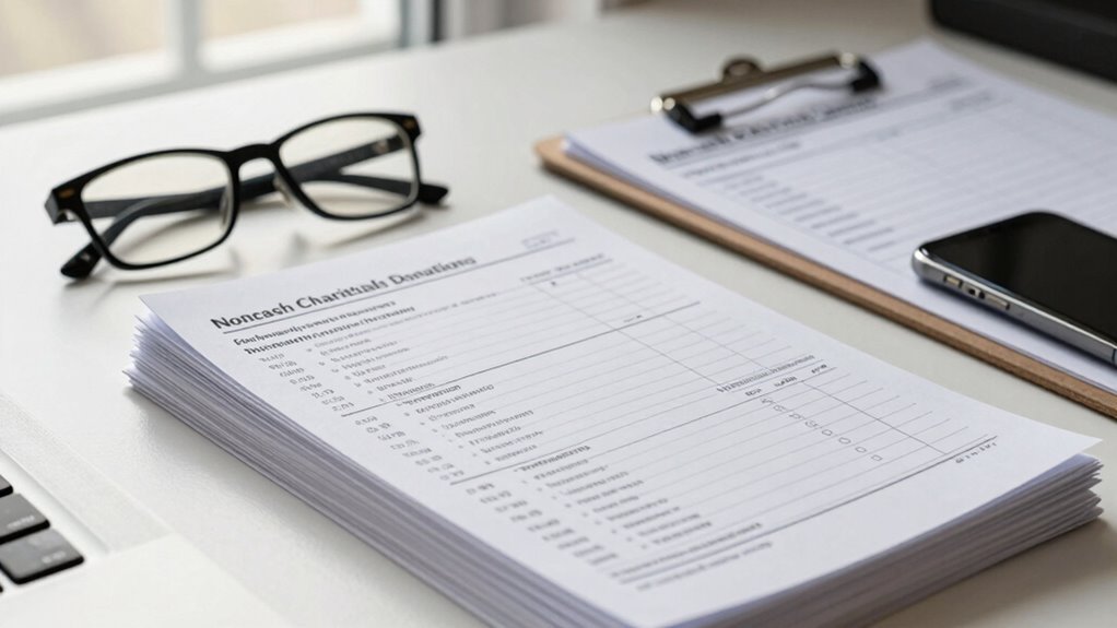 noncash donation documentation requirements
