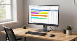 optimal monitor height for spreadsheets