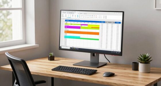 optimal monitor height for spreadsheets