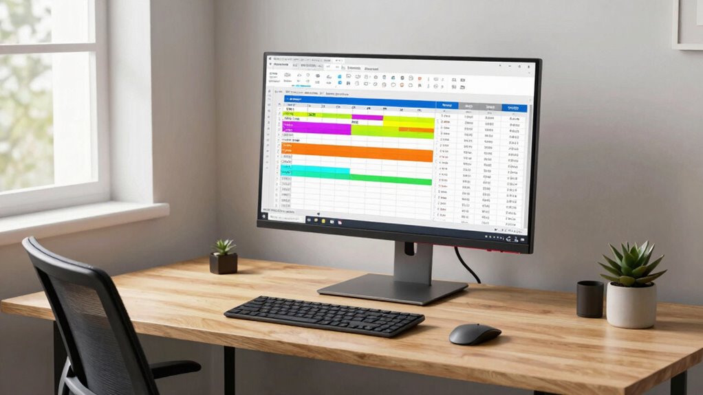 optimal monitor height for spreadsheets