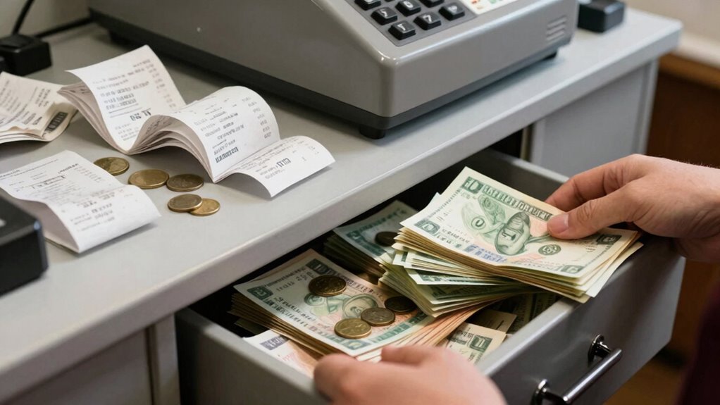 organized cash handling practices
