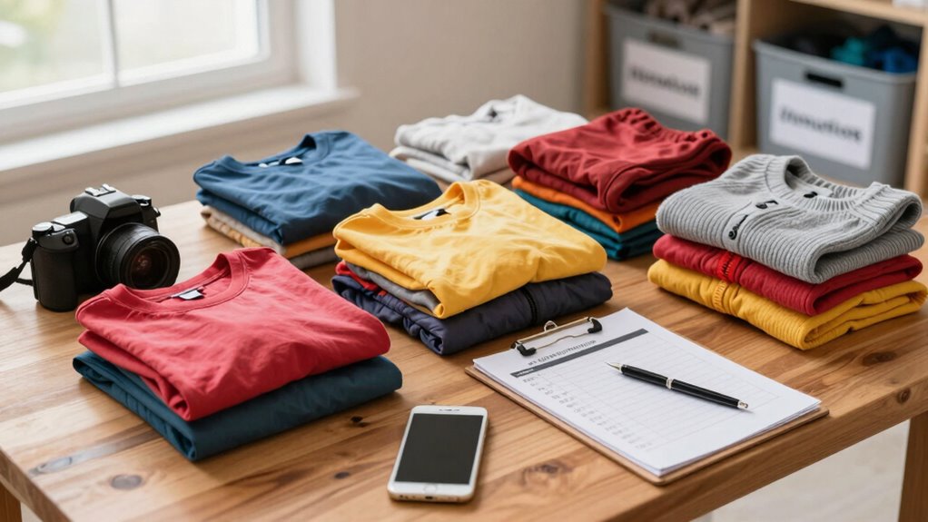 record clothing donation details