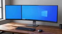 screen size and desk depth