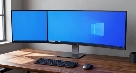 screen size and desk depth