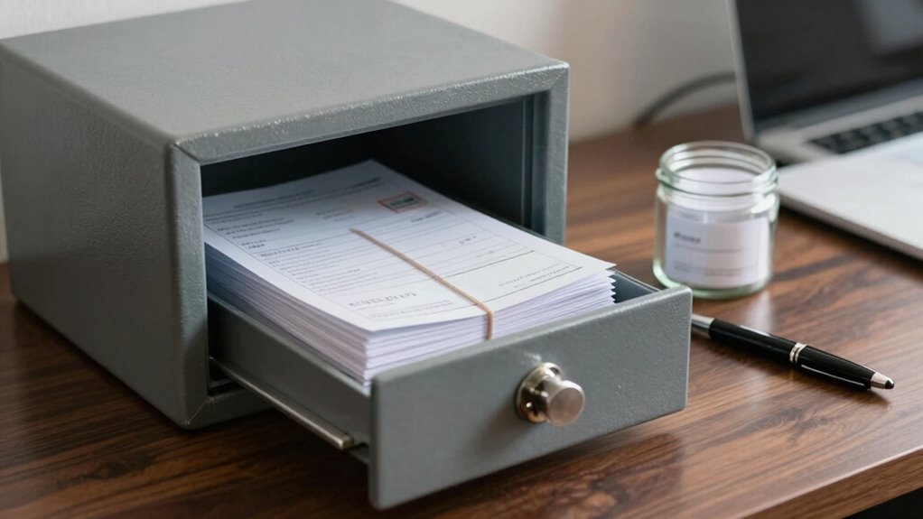 securely store and protect checks