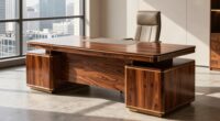 size of executive desk