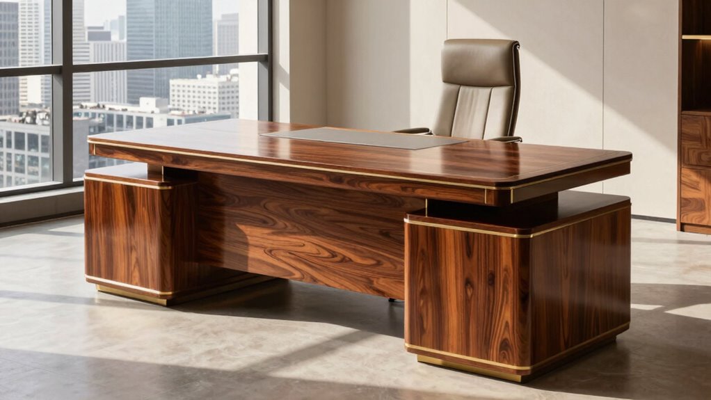 size of executive desk