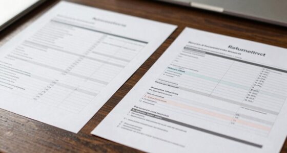 tax document comparison details