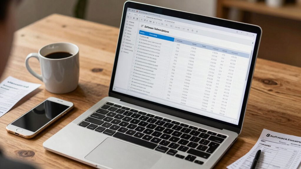 track software expenses diligently